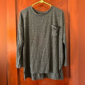 Abercrombie & Fitch Gray Oversized Shirt